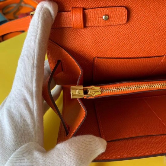 Replica Portafoglio Hermes Kelly Classique To Go Epsom arancia Imitazioni Replica Portafoglio Hermes Kelly Classique To Go Epsom arancia