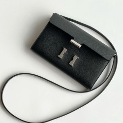 Replica Portafoglio Hermes Constance To Go Epsom Nero