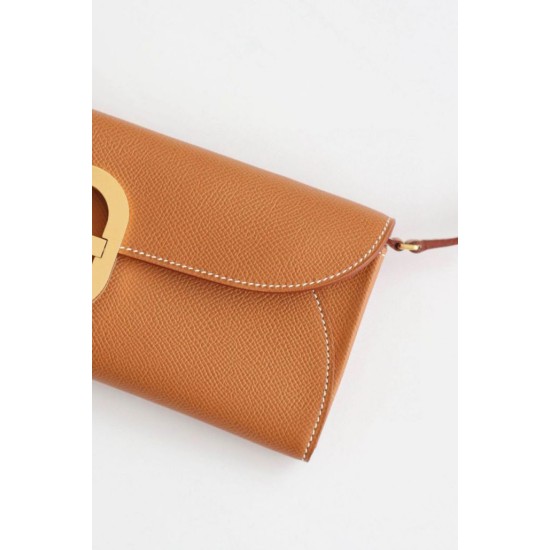 Replica Portafoglio Hermes Maillon To Go Epsom marrone Imitazioni Replica Portafoglio Hermes Maillon To Go Epsom marrone