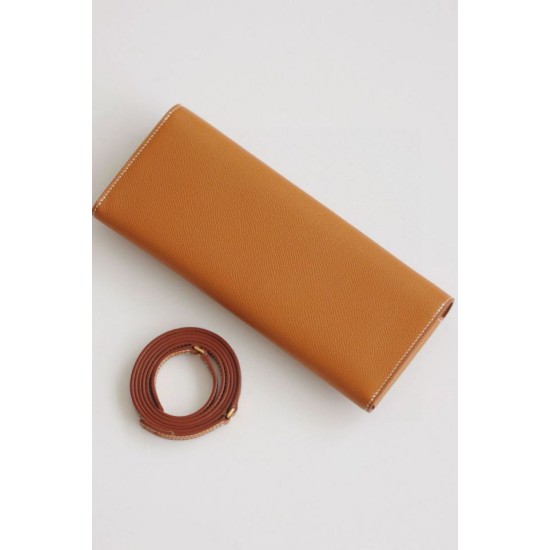 Replica Portafoglio Hermes Maillon To Go Epsom marrone Imitazioni Replica Portafoglio Hermes Maillon To Go Epsom marrone
