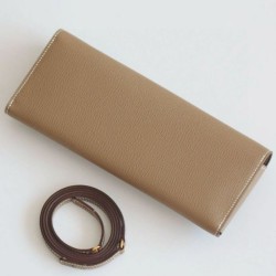 Replica Portafoglio Hermes Maillon To Go Epsom Grigio
