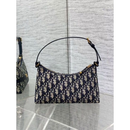 Replica Mini borsa Dior 30 Montaigne Cigale in jacquard blu obliquo Riproduzione Fedele Mini borsa Dior 30 Montaigne Cigale in jacquard blu obliquo imitazioni