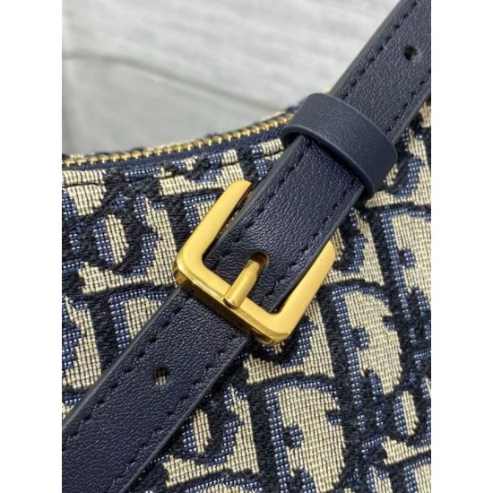 Replica Mini borsa Dior 30 Montaigne Cigale in jacquard blu obliquo Riproduzione Fedele Mini borsa Dior 30 Montaigne Cigale in jacquard blu obliquo imitazioni