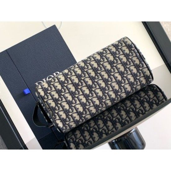 Replica Borsa da toilette Dior in jacquard beige obliquo Dior Riproduzione Fedele Borsa da toilette Dior in jacquard beige obliquo Dior imitazioni