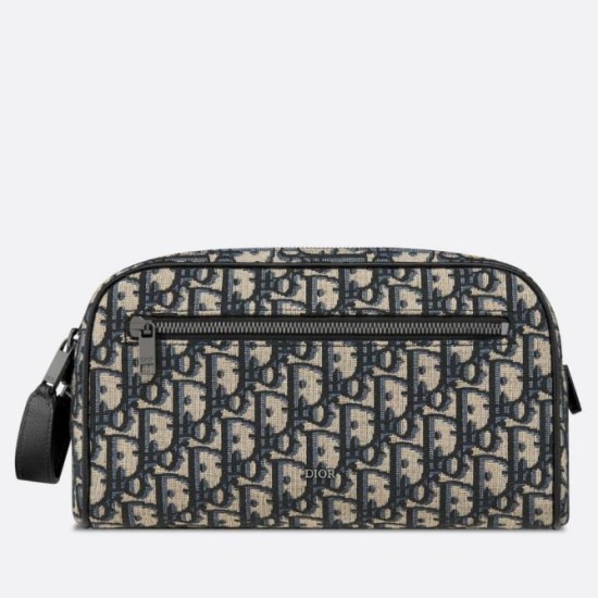 Replica Borsa da toilette Dior in jacquard beige obliquo Dior Riproduzione Fedele Borsa da toilette Dior in jacquard beige obliquo Dior imitazioni