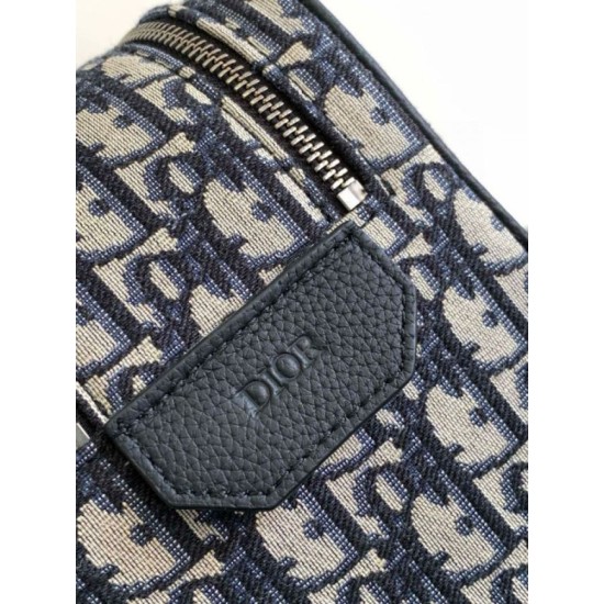 Replica Borsa da toilette Dior in jacquard beige obliquo Dior Riproduzione Fedele Borsa da toilette Dior in jacquard beige obliquo Dior imitazioni