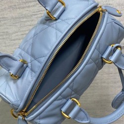 Riproduzione Fedele Borse Replica Dior Groove 20 Blu imitazioni
