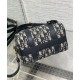 Riproduzione Fedele Borsa Dior Groove 20 Dior Oblique jacquard Blu scuro imitazioni