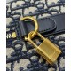 Riproduzione Fedele Borsa Dior Groove 20 Dior Oblique jacquard Blu scuro imitazioni