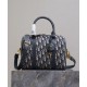 Replica Borsa Dior Groove 25 Oblique jacquard Blu scuro Riproduzione Fedele Borsa Dior Groove 25 Oblique jacquard Blu scuro imitazioni