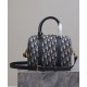 Replica Borsa Dior Groove 25 Oblique jacquard Blu scuro Riproduzione Fedele Borsa Dior Groove 25 Oblique jacquard Blu scuro imitazioni