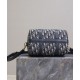 Replica Borsa Dior Groove 25 Oblique jacquard Blu scuro Riproduzione Fedele Borsa Dior Groove 25 Oblique jacquard Blu scuro imitazioni