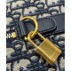 Riproduzione Fedele Borsa Dior Groove 16 Mini Dior Oblique jacquard Blu scuro imitazioni