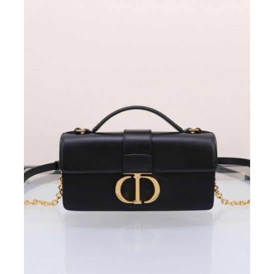 Replica Dior Miss Montaigne Mini Bag Nero Riproduzione Fedele Dior Miss Montaigne Mini Bag Nero imitazioni