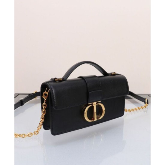 Replica Dior Miss Montaigne Mini Bag Nero Riproduzione Fedele Dior Miss Montaigne Mini Bag Nero imitazioni