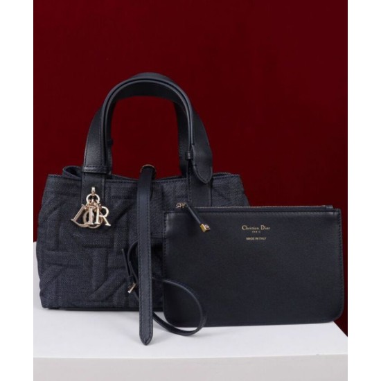 Replica Borse Firmate media Dior Toujours Blu Scuro Riproduzione Fedele Borse Firmate Replica media Dior Toujours Blu Scuro imitazioni