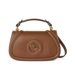 Borse Piccola con Manico Superiore Gucci Blondie 815714 Caffè