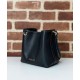 Replica Borsa a secchiello Gucci GG Emblem Mini 815118 Nero Riproduzione Fedele Borsa a secchiello Gucci GG Emblem Mini 815118 Nero imitazioni