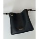 Replica Borsa a secchiello Gucci GG Emblem Mini 815118 Nero Riproduzione Fedele Borsa a secchiello Gucci GG Emblem Mini 815118 Nero imitazioni