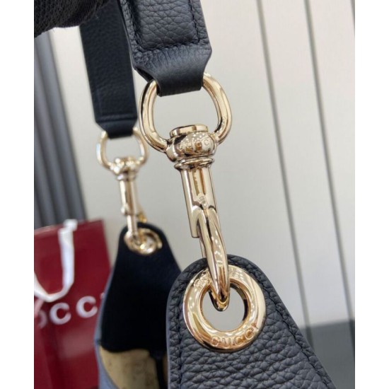 Replica Borsa a tracolla media Gucci B 820169 Nera Riproduzione Fedele Borsa a tracolla media Gucci B 820169 Nera imitazioni