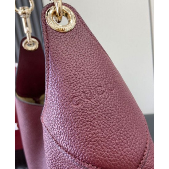 Riproduzione Fedele Imitazione Borsa a tracolla media Gucci B 820169 Malva imitazioni