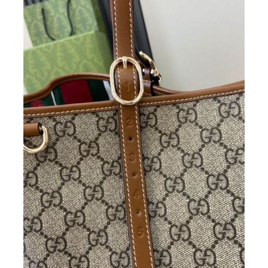 Replica Borse Firmate tote media Gucci GG Emblem 815213 Caffè Riproduzione Fedele Borse Firmate Replica tote media Gucci GG Emblem 815213 Caffè imitazioni