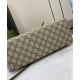 Riproduzione Fedele Borse Imitazioni tote piccola Gucci GG Emblem 815214 Caffè imitazioni