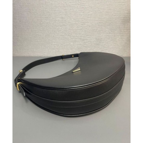 Replica Borse Alta Qualità a tracolla grande Prada 1BC212 Nero Riproduzione Fedele Borse Replica Alta Qualità a tracolla grande Prada 1BC212 Nero imitazioni