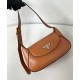 Replica Borsa a tracolla piccola Prada 1BD358 Caffè Riproduzione Fedele Borsa a tracolla piccola Prada 1BD358 Caffè imitazioni