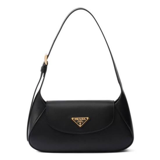 Replica fedele Borsa a tracolla piccola Prada 1BD358 Nero Riproduzione Fedele fedele Borsa a tracolla piccola Prada 1BD358 Nero imitazioni