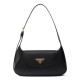 Replica fedele Borsa a tracolla piccola Prada 1BD358 Nero Riproduzione Fedele fedele Borsa a tracolla piccola Prada 1BD358 Nero imitazioni