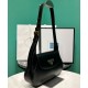 Replica fedele Borsa a tracolla piccola Prada 1BD358 Nero Riproduzione Fedele fedele Borsa a tracolla piccola Prada 1BD358 Nero imitazioni