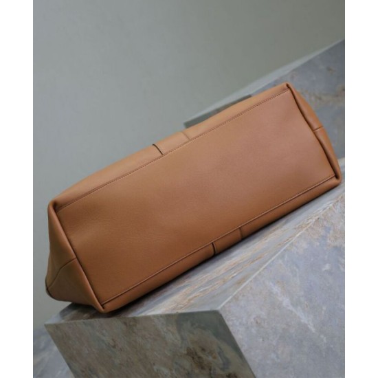 Replica YSL Saint Laurent Y Borsa Tote in Pelle Caffè Riproduzione Fedele YSL Saint Laurent Y Borsa Tote in Pelle Caffè imitazioni