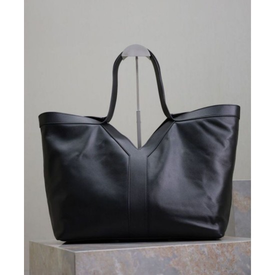 Replica YSL Saint Laurent Y Bora Pari Tote in Pelle Nera Riproduzione Fedele YSL Saint Laurent Y Bora Pari replica Tote in Pelle Nera imitazioni