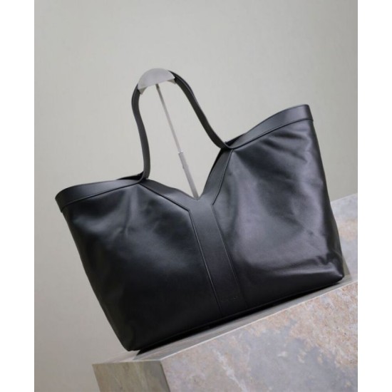 Replica YSL Saint Laurent Y Bora Pari Tote in Pelle Nera Riproduzione Fedele YSL Saint Laurent Y Bora Pari replica Tote in Pelle Nera imitazioni