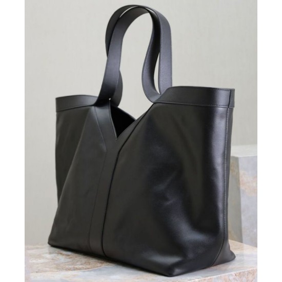 Replica YSL Saint Laurent Y Bora Pari Tote in Pelle Nera Riproduzione Fedele YSL Saint Laurent Y Bora Pari replica Tote in Pelle Nera imitazioni