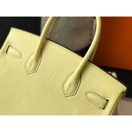 Replica Borse Firmate Hermes Birkin 30 cm in pelle Clemence Jaune Poussin GHW Riproduzione Fedele Borse Firmate Replica Hermes Birkin 30 cm in pelle Clemence Jaune Poussin GHW imitazioni