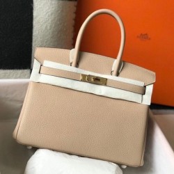 Borse Hermes Trench Clemence Birkin 30 cm GHW