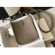 Replica Mini borsa Hermes Evelyne III TPM in pelle Clemence color talpa Riproduzione Fedele Mini borsa Hermes Evelyne III TPM in pelle Clemence color talpa imitazioni
