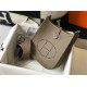 Replica Mini borsa Hermes Evelyne III TPM in pelle Clemence color talpa Riproduzione Fedele Mini borsa Hermes Evelyne III TPM in pelle Clemence color talpa imitazioni