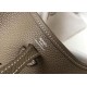 Replica Mini borsa Hermes Evelyne III TPM in pelle Clemence color talpa Riproduzione Fedele Mini borsa Hermes Evelyne III TPM in pelle Clemence color talpa imitazioni