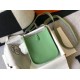Replica Mini borsa Hermes Evelyne III TPM in pelle Clemence verde criquet Riproduzione Fedele Mini borsa Hermes Evelyne III TPM in pelle Clemence verde criquet imitazioni