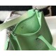Replica Mini borsa Hermes Evelyne III TPM in pelle Clemence verde criquet Riproduzione Fedele Mini borsa Hermes Evelyne III TPM in pelle Clemence verde criquet imitazioni