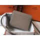Replica Mini borsa Hermes Sac Roulis in pelle di vitello Evercolor grigia Riproduzione Fedele Mini borsa Hermes Sac Roulis in pelle di vitello Evercolor grigia imitazioni