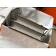 Replica Mini borsa Hermes Sac Roulis in pelle di vitello Evercolor grigio perla Riproduzione Fedele Mini borsa Hermes Sac Roulis in pelle di vitello Evercolor grigio perla imitazioni