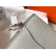 Replica Mini borsa Hermes Sac Roulis in pelle di vitello Evercolor grigio perla Riproduzione Fedele Mini borsa Hermes Sac Roulis in pelle di vitello Evercolor grigio perla imitazioni