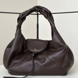 Replica Borse Imitazioni hobo Fendi Spy piccola/media/grande con manico ritorto color caffè