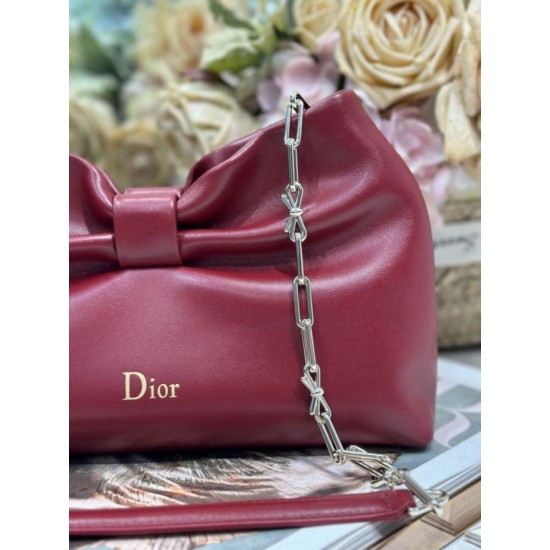 Replica Borsa Dior Bow con fiocco chiaretto e metallo finitura oro