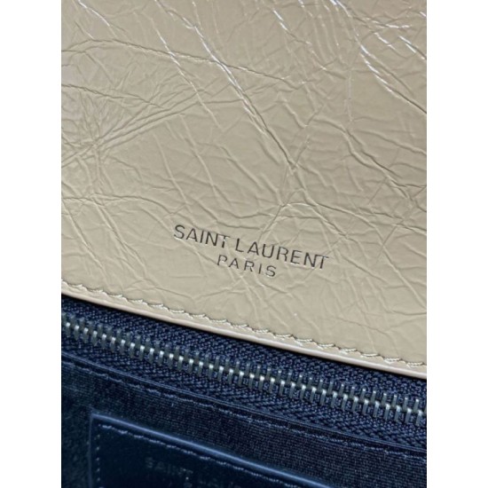 Replica Borse a tracolla vintage Niki media YSL Saint Laurent pelle cerata e oliata Albicocca Imitazioni Replica Borse a tracolla vintage Niki media YSL Saint Laurent pelle cerata e oliata Albicocca