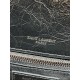 Replica Borsa a tracolla vintage Niki media YSL Saint Laurent pelle cerata e oliata Nero
